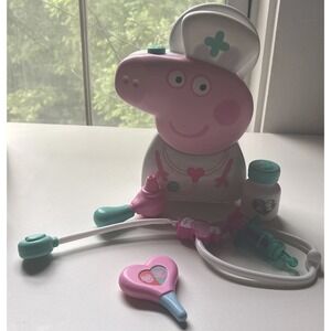 Peppa Pig Medical Carry Case & Doctor Tools EMS Playset Pretend Play Children